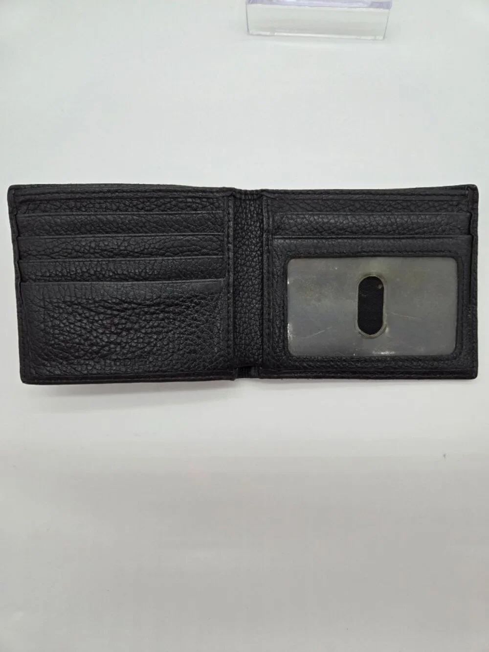 Lodis Black Italian Leather Men's Bifold Wallet Soft Pebbled Leather